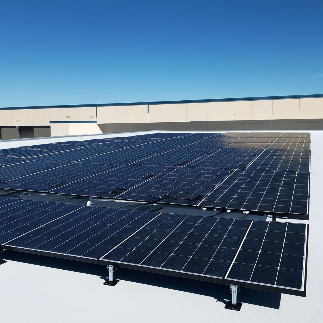 solar pv for commercial building flat roof 4